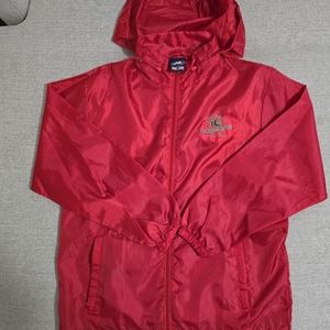 JB red lightweight hooded jacket
